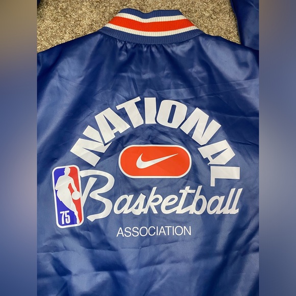 Nike x NBA Basketball 75th Anniversary Authentic Satin Jacket Men’s Size XL - Picture 8 of 12